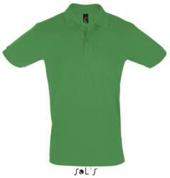 SOL'S Férfi PERFECT két gombos rövid ujjú galléros piké pamut póló, SOL'S SO11346, Kelly Green-2XL (so11346kl-2xl)