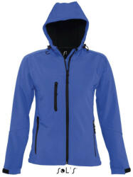 Sol'S Női REPLAY kapucnis cipzáras softshell dzseki, SOL'S SO46802, Royal Blue-XL (so46802ro-xl)