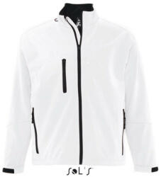 SOL'S Férfi RELAX vastag 3 rétegű softshell dzseki, SOL'S SO46600, White-XL (so46600wh-xl)