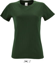 SOL'S Női REGENT kereknyakú rövid ujjú pamut póló, SOL'S SO01825, Bottle Green-2XL (so01825bg-2xl)