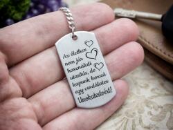 R. M. ékszer Csodálatos Unokatestvért acél medálos kulcstartó (15969RMT)