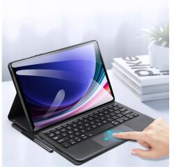 Dux Ducis TK bluetooth billentyűzet + touch pad (asztali tartó, QWERTY, ceruza tartó) FEKETE Samsung Galaxy Tab S9 LTE (SM-X716), Galaxy Tab S9 WIFI (SM-X710) (GP-155198)