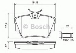 Bosch Set placute frana, frana disc RENAULT TRAFIC II platou / sasiu (EL) (2001 - 2014) BOSCH 0 986 494 040