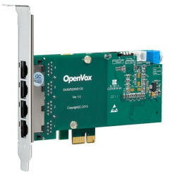  4 Port T1/E1/J1 PRI PCI-E card (Advanced Version, Low Profile) (D430E)