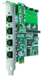  4 Port Analog PCI-E card + 1 FXS module (A400E10)