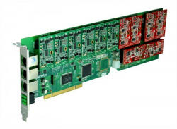  12 Port Analog PCI card + 8 FXS modules (A1200P0800)