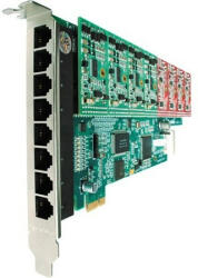  8 Port Analog PCI-E card + 8 FXO modules (A800E08)