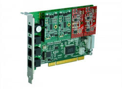  4 Port Analog PCI card + 3 FXO modules (A400P03)