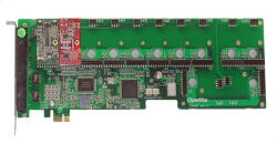  12 Port Analog PCI-E card + 1 FXS + 1 FXO modules (A1200E0101)