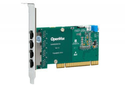  4 Port T1/E1/J1 PRI PCI card + EC2128 module (Advanced Version, Low Profile) (DE430P)