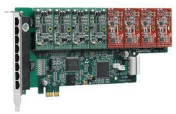  8 Port Analog PCI-E card + 4 FXS + 4 FXO modules (A800E44)