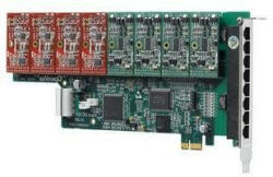  8 Port Analog PCI-E card + 1 FXS module (A800E10)