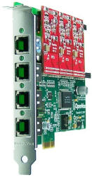 4 Port Analog PCI-E card + 3 FXO modules (A400E03)