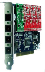  4 Port Analog PCI card + 1 FXS + 3 FXO modules (A400P13)