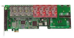  12 Port Analog PCI-E card + 4 FXS + 4 FXO modules (A1200E0404)