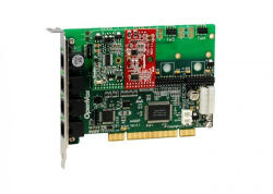  4 Port Analog PCI card + 1 FXS + 1 FXO modules (A400P11)