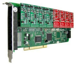  8 Port Analog PCI card + 8 FXO modules (A800P08)