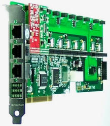  12 Port Analog PCI card + 1 FXS + 1 FXO modules (A1200P0101)