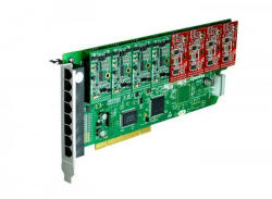  8 Port Analog PCI card + 4 FXS + 4 FXO modules (A800P44)