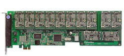 12 Port Analog PCI-E card + 12 FXS modules (A1200E1200)