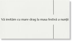 Personal Card invitație masa festivă - Simple Selectați cantitatea: 61 buc și mai multe