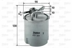 VALEO Filtru combustibil NISSAN PATHFINDER III (R51) (2005 - 2012) VALEO 587564
