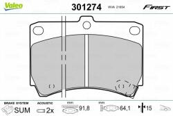 VALEO set placute frana, frana disc VALEO ESSENTIAL 301274 (301274)