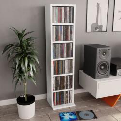  Dulap cd-uri, alb, 21x20x88 cm, lemn compozit (800351)