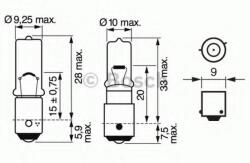 Bosch Bec, lampa spate CITROEN C5 II Break (RE) (2004 - 2016) BOSCH 1 987 302 232