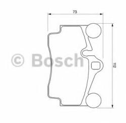 Bosch Set placute frana, frana disc PORSCHE CAYENNE (9PA, 955) (2002 - 2010) BOSCH 0 986 424 741