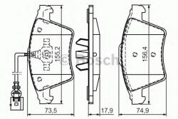 Bosch Set placute frana, frana disc VW MULTIVAN V (7HM, 7HN, 7HF, 7EF, 7EM, 7EN) (2003 - 2015) BOSCH 0 986 494 107