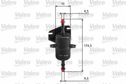 VALEO filtru combustibil VALEO 587018 - automobilus