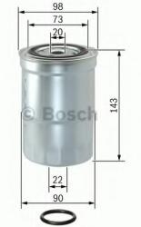 Bosch Filtru combustibil MITSUBISHI PAJERO III (V7_W, V6_W) (1999 - 2007) BOSCH 1 457 434 459