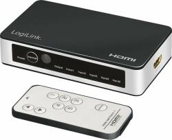 LogiLink Comutator LogiLink LogiLink Comutator HDMI 5x1-port, 4K/60Hz, HDCP, HDR, CEC, RC (HD0048)