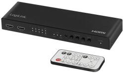 LogiLink Switch HDMI-Matrix 4x2-Port, 4K/60Hz, Scaler, HDR, ARC (HD0049)