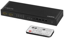 Logilink Switch HDMI-Matrix 4x2-Port, 4K/60Hz, Scaler, HDR, ARC (HD0049) (HD0049)