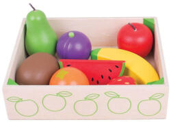 Bigjigs Toys Cutiuta Cu Fructe Din Lemn (BJ476) - mtoys Bucatarie copii