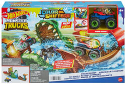 Mattel Hot Wheels Monster Truck Color Shifters Atacul Crocodilului (MTHGV14) - mtoys