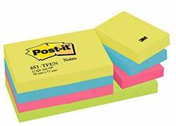 3M Кубче Post-it 38х51мм 653 Energetic 12бр