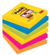 Post-it Post-i Super Sticky Rio 76x76mm 6db/csomag jegyzettömb (7100147841) - bestbyte