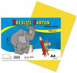 Stepa rajzlap A4, 50 ív, 180g/m2, sárga (119026)