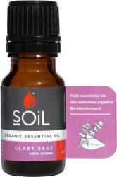 Organic India Ulei esential Clary Sage Salvie 100% Organic Ecocert, 10ml, Soil