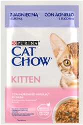 Cat Chow 26x85g PURINA Cat Chow Kitten bárány & cukkini aszpikos nedves macskatáp