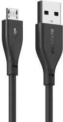 BlitzWolf Cablu de date Micro-USB BlitzWolf BW-MC10 , 0.3 m , negru