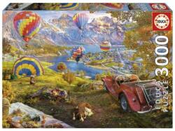 Educa 3000 db-os puzzle - Hőlégballon völgy (19947) (19947)