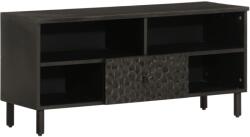 vidaXL fekete tömör mangófa TV-szekrény 100 x 33 x 46 cm (356835)