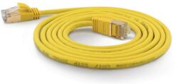 Wantec SSTP CAT7 Patch kábel 2m - Sárga (7175) (7175)