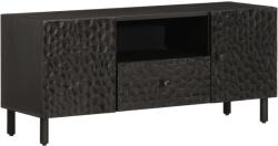 vidaXL fekete tömör mangófa TV-szekrény 105 x 33 x 46 cm (356833)