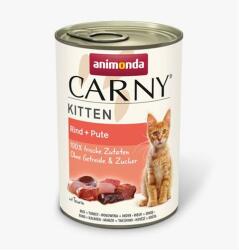 Animonda CARNY® macska Adult marhahús és pulyka bal. 12 x 400 g-os konzervdoboz