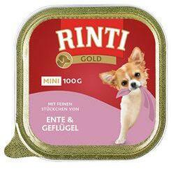 RINTI Dog Gold Mini kád kacsa+baromfi 100g